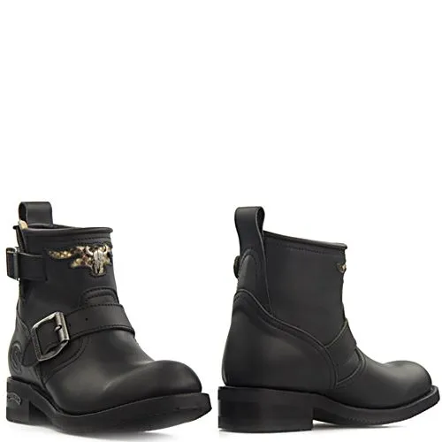 Sendra 12620 bikerboots Carol Pull Oil zwart